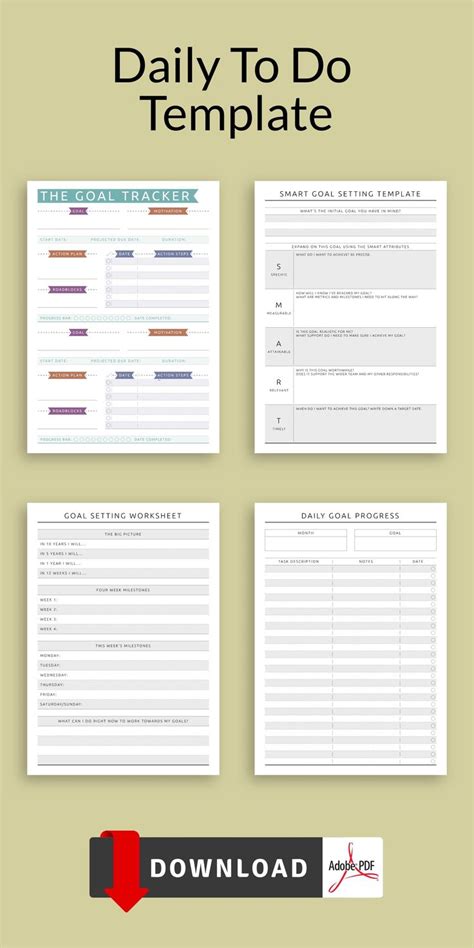 Pin on Printable To Do List Planner Template