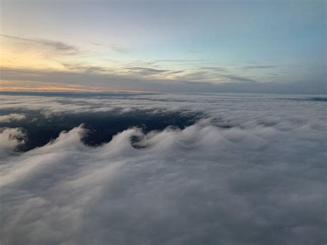 Flying into Virginia and saw these clouds that looked like ocean waves