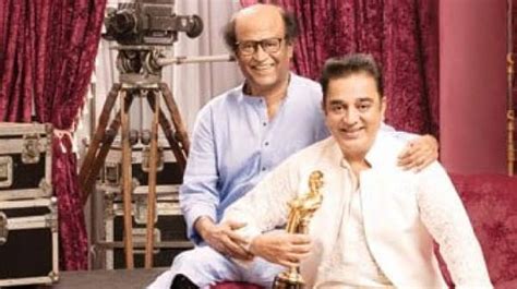 Kamal Haasan and Rajinikanth congratulate each other on winning the NTR ...