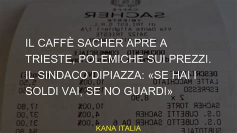 Il Caff Sacher Si Apre In Trieste Prezzi Sui Prezzi Il Sindaco