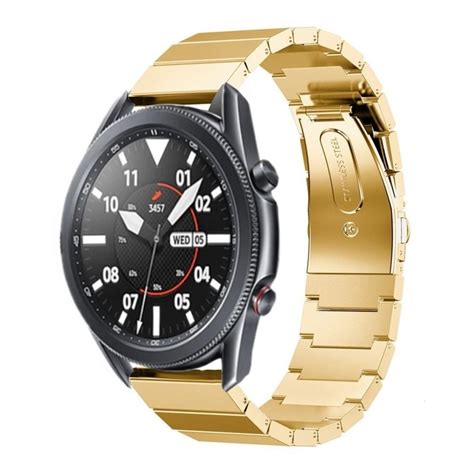 Samsung Galaxy Watch Mm Armband Metall Gold Smartwatcharmbaender De