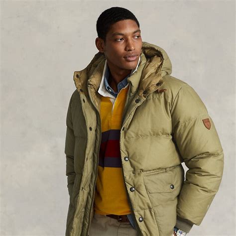 Ralph Lauren Oilcloth Down Hooded Jacket ShopStyle