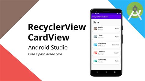 Android Studio 40 Recyclerview Con Cardview Tutorial Completo