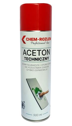 Aceton Techniczny Ml Chem Rozlew Usuwa Brud At Za Z Z