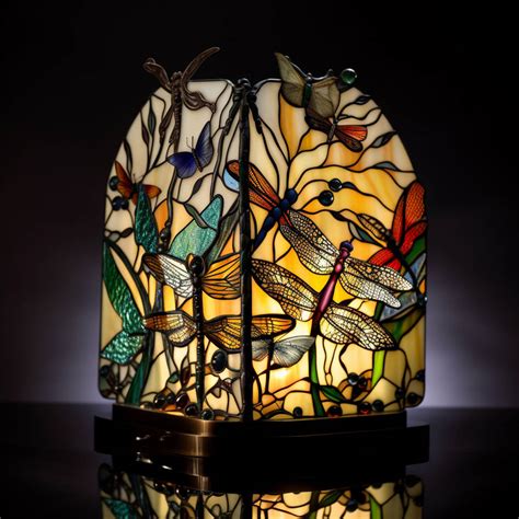 Dragonfly Stained Glass Lamp By Silentragex On Deviantart