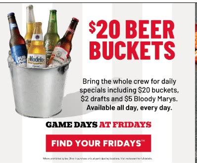 TGI Friday's Printable Coupon