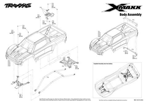 Exploded View Traxxas X Maxx 15 8s 4wd Tqi Brushless Tsm Rtr Body Astra