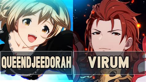 GBVS QueenDjeedorah Djeeta Vs Virum Percival High Level Gameplay