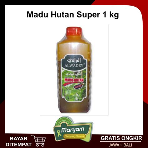 Madu Hutan Super Alwadey 1kg Asli Original Madu Murni Al Wadey