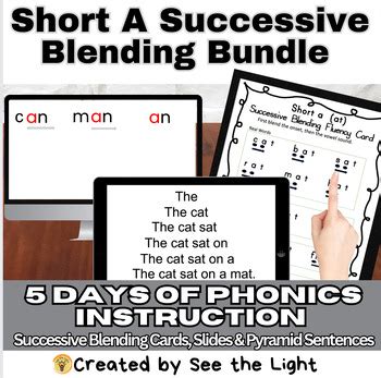 Short A Days Phonics Successive Blending Bundle Sor K St Nd