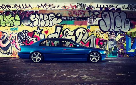 Hd Wallpaper Bmw Graffiti Car Wallpaper Flare