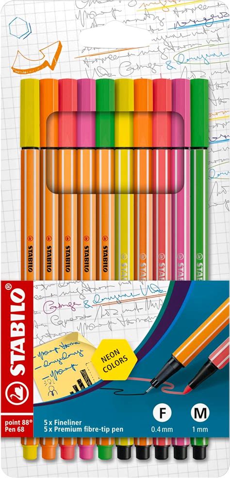 Fineliner Pennarello Stabilo Point Pen Astuccio Da