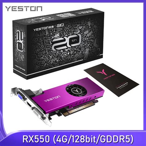 Yeston Rx G Gddr Bit Desktop Placa Gr Fica De Jogos Do