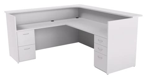 L Shaped Reception Desk With Drawers