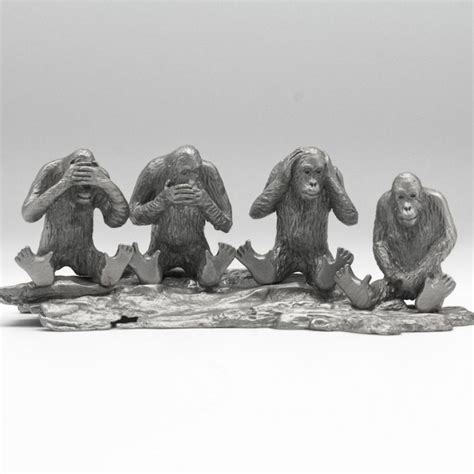 [143] Four Monkeys – KL Pewter