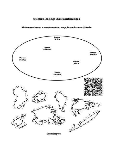 Atividades Sobre Continentes E Oceanos 4 Ano Gabarito BRAINCP