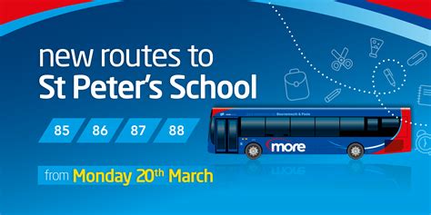 new bus routes for St Peter's School - morebus