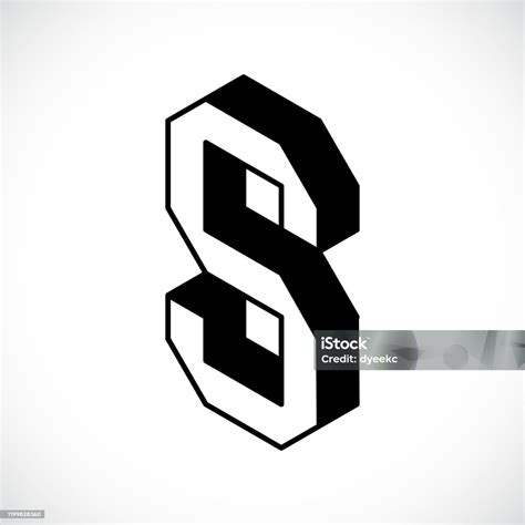 3d Letter S Logo Icon Design Template Element Stock Illustration