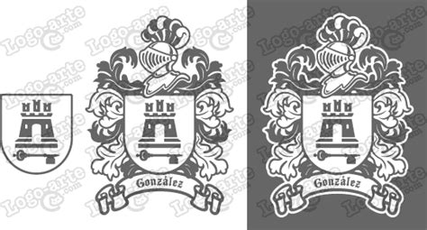 Escudo Heráldico Del Apellido González Vectorizado