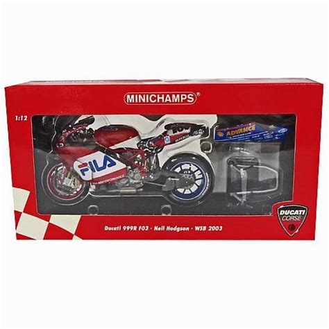 Minicar 1/12 Ducati 999R FO3WSB 2003 FILA #100 (Red x White) [122031300 ...