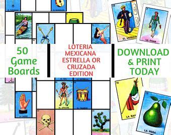 Tarjetas De Loter A Imprimibles El Juego Completo De Tablas