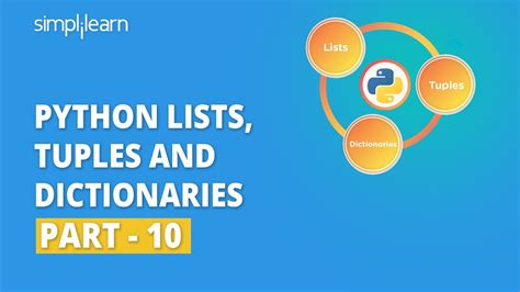 Python Lists Tuples And Dictionaries 10 Python For Beginners Python Tutorial