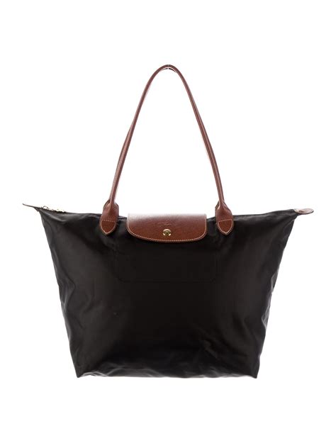 Longchamp Nylon Le Pliage Tote Bag Black Totes Handbags Wl860265