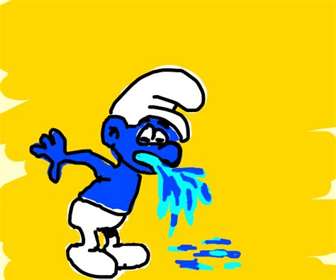 Smurf Puking - Drawception