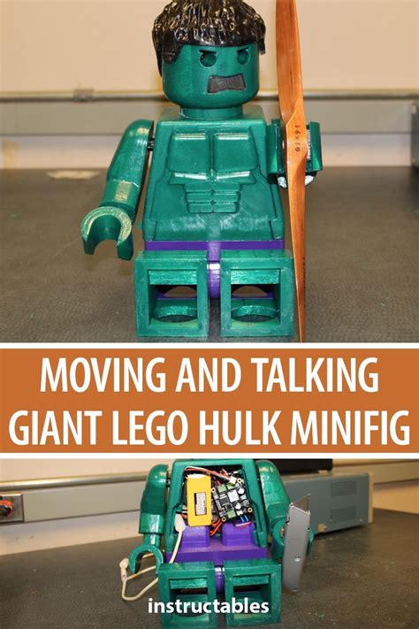 Moving And Talking Giant Lego Hulk Minifig 101 Scale Lego Hulk