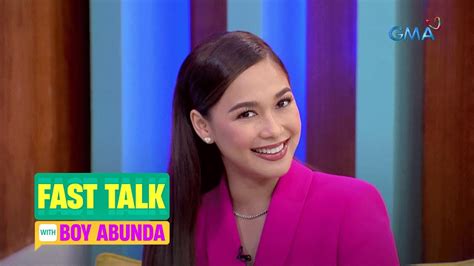 Fast Talk With Boy Abunda Maja Salvador Talks About Her Struggle With