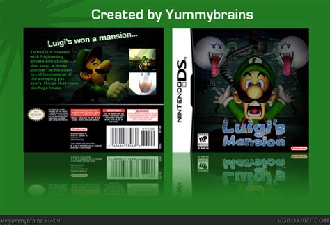 Luigi S Mansion DS Nintendo DS Box Art Cover By Yummybrains