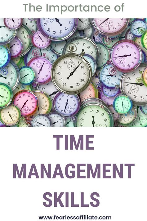 The Importance Of Time Management Skills By Fearless Affiliate Time Management For Bloggers