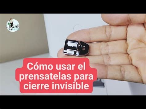 C Mo Usar El Prensatela Para Cierre Invisible Youtube