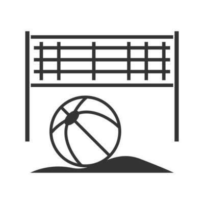 Beach Volleyball Silhouette Vector Art, Icons, and Graphics for Free ...