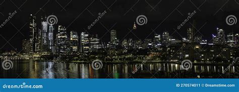 Sydney Skyline at night stock image. Image of architecture - 270574011