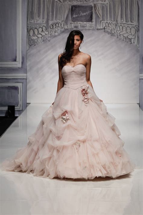 Eight Pink Wedding Dresses From Runway Spring Summer 2014 Collection