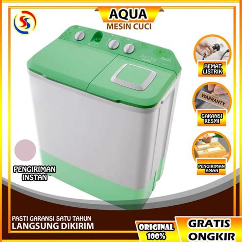 MESIN CUCI AQUA MESIN CUCI 2 TABUNG 7 KG QW 761 XT QW 761XT 761XT