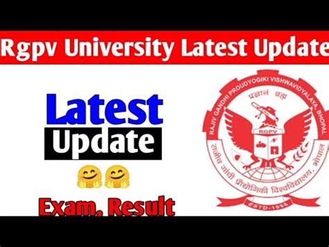 Rgpv Latest Update About Exam And Result Youtube