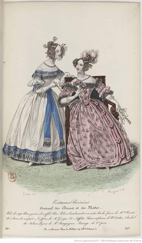 Journal Des Dames Et Des Modes Gallica Dame Dessin De