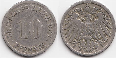 Kaiserreich Pfennig D Gro Er Adler Kupfer Nickel Fast Sehr