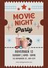 Page Free Customizable Movie Night Poster Templates Canva