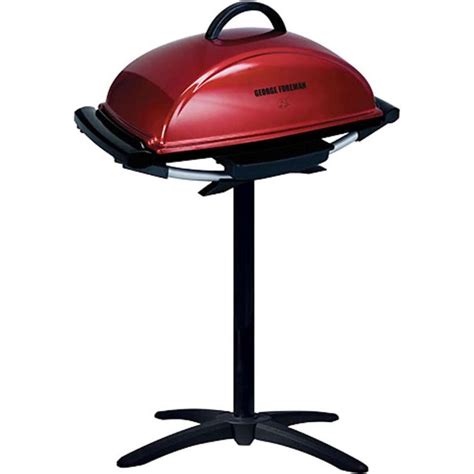 George Foreman Indooroutdoor Electric Bbq Grill Red Woolworths