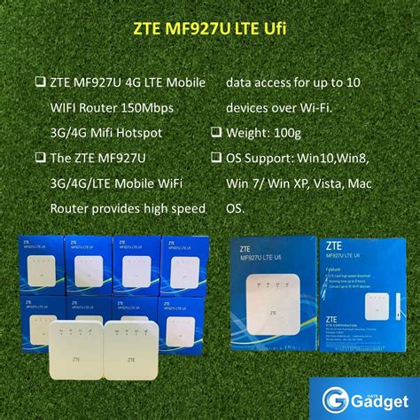 ZTE MF927U LTE UFI WIFI ROUTER 150Mbps 3G 4G Mifi Hotspot