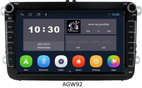 Auto Radio Agw Gps Android Wifi Bluetooth Cm Pour Seat Leon