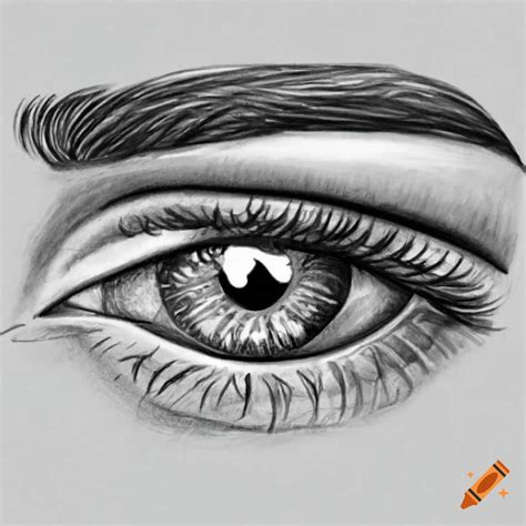 Detailed Pencil Drawing Of An Eye On Craiyon