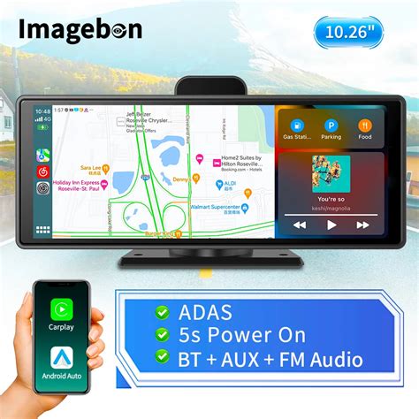 Cyclebon Cam Ra De Tableau De Bord Sans Fil Carplay Et Android Auto