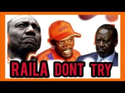 ANGRY NURU OKANGA HOW CAN RAILA CALL OFF MAANDAMANO AMA UNATAKA