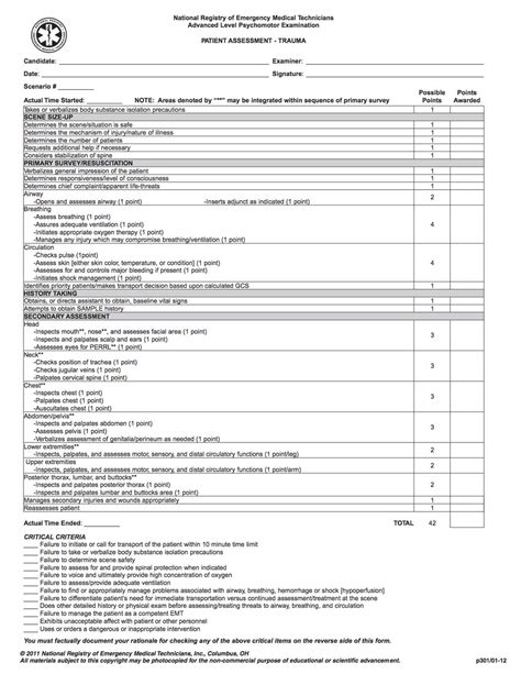 Master The Nremt Practical Exam With These Cheat Sheets