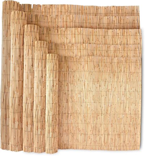 Wadan Natural Split Reed Fence Hand Woven Reed Screening For Garden