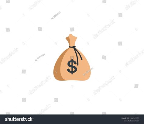 Money Bag Vector Isolated Icon Emoji Stock Vector (Royalty Free) 2088503773